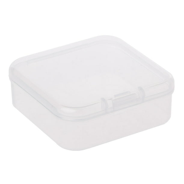 Small Transparent Plastic Storage Box Clear Square Multipurpose Display Case U 